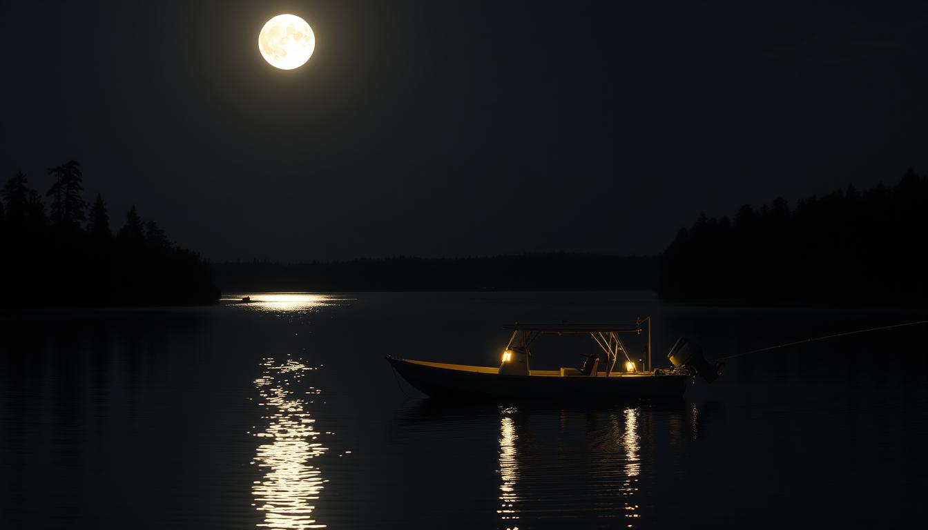 night bass fishing