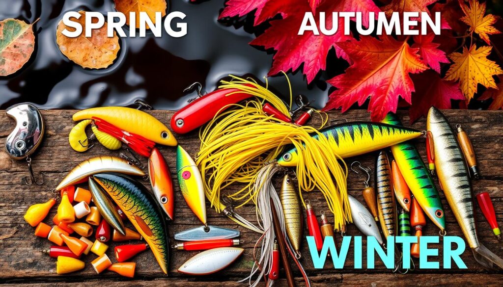 seasonal fishing lures